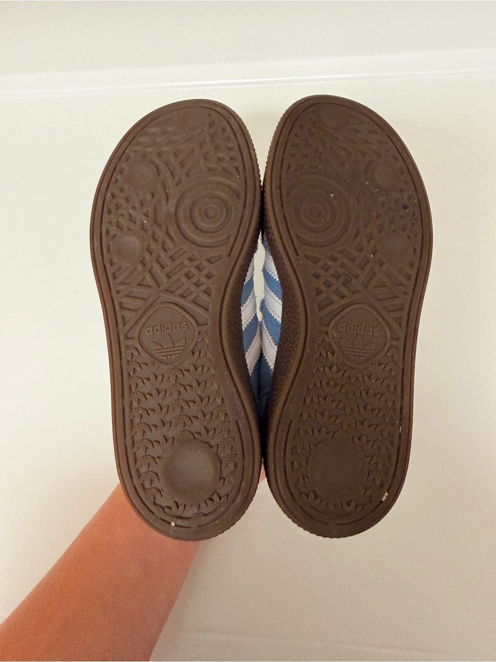 Adidas Spezials Size: 13.5 Light Blue Kids Suede Lace-Up Sneakers - Picture 6 of 7